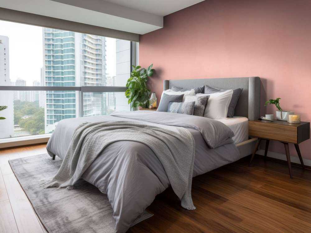 Pastel pink concrete