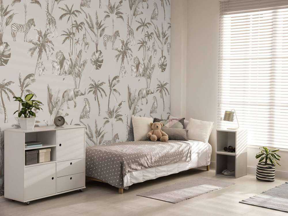 Animal jungle pattern taupe