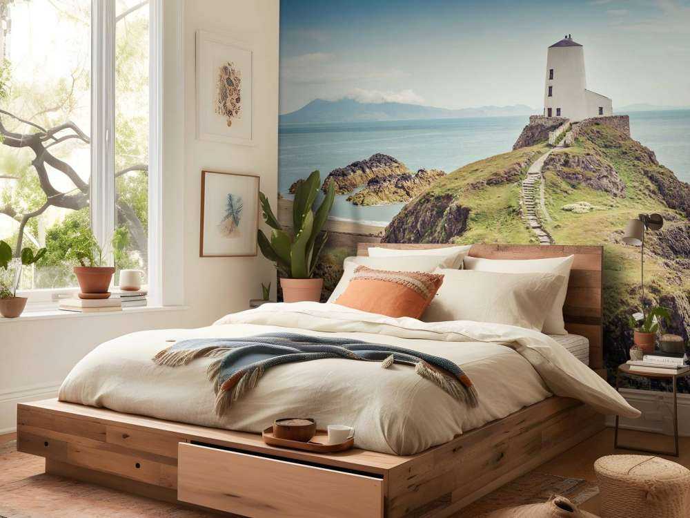 Lighthouse on a rocky outcrop