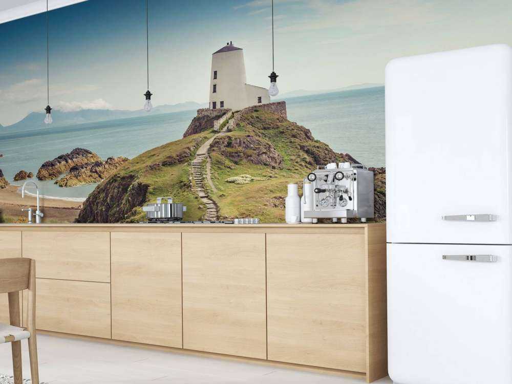 Lighthouse on a rocky outcrop