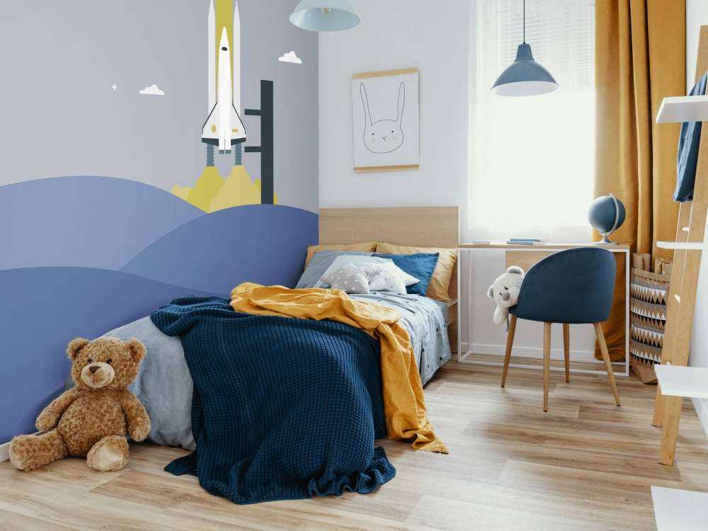 Rocket launch between the hills