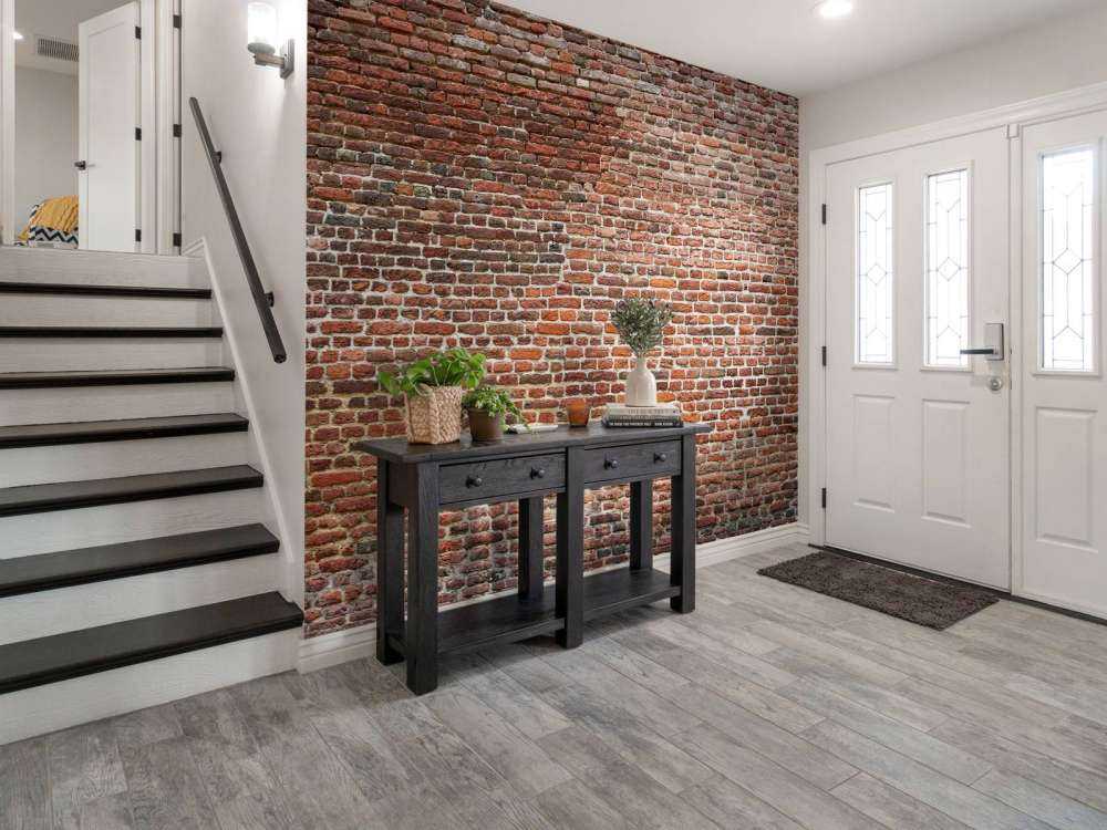 Restored exterior wall