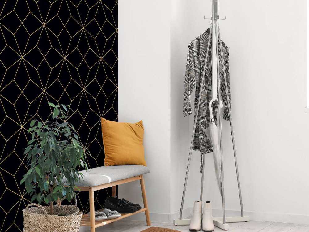 Abstract lines, gold