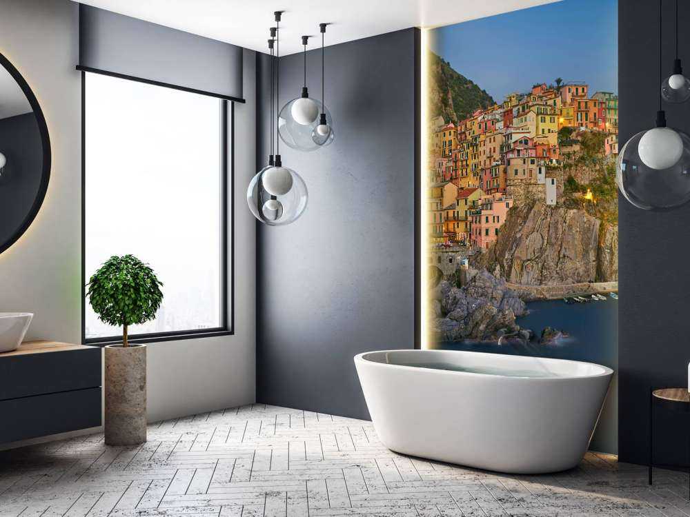 Coloured houses in Italy