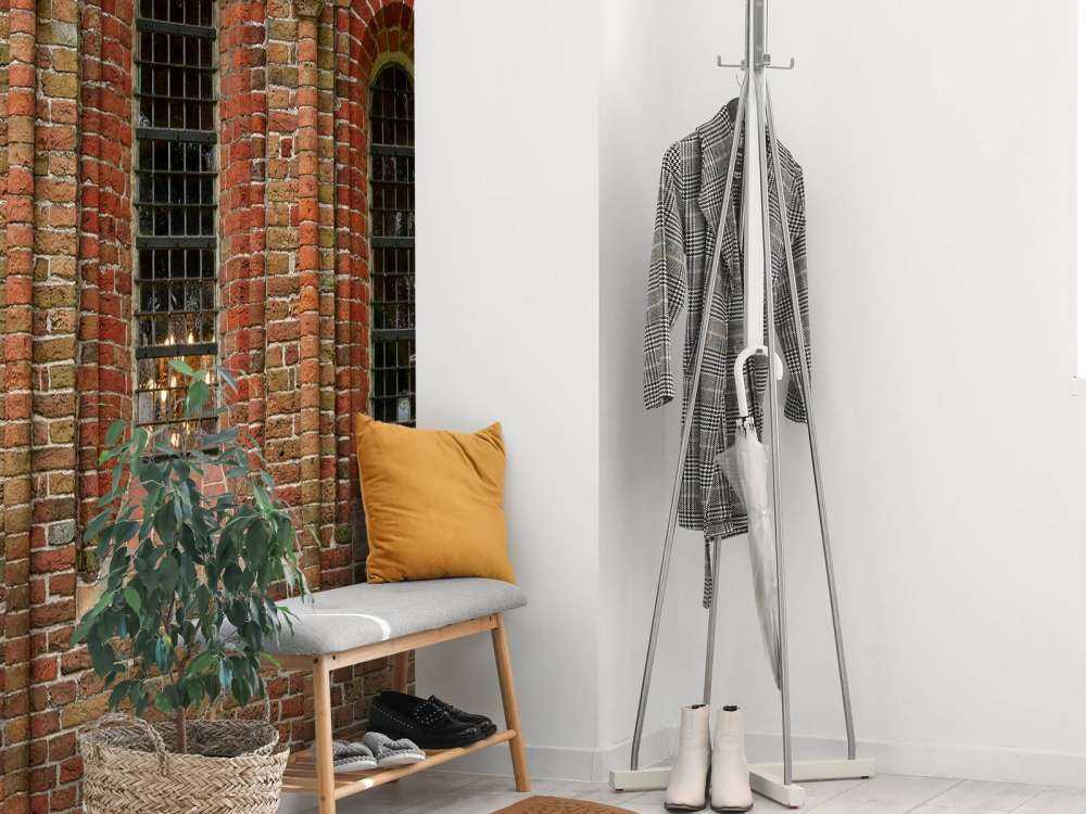 Brick wall with arches and windows