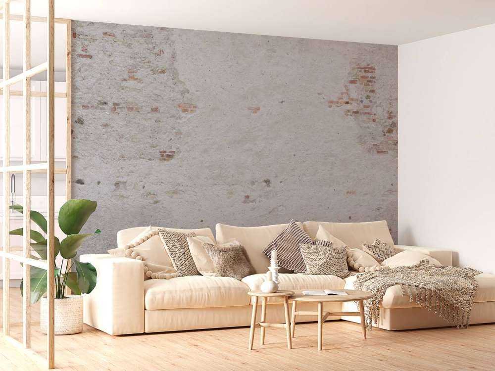 Old wall with stucco