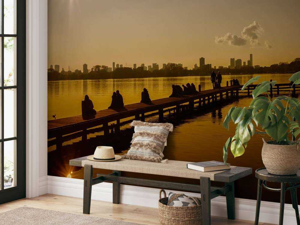 Relaxing at the Kralingse Plas in Rotterdam