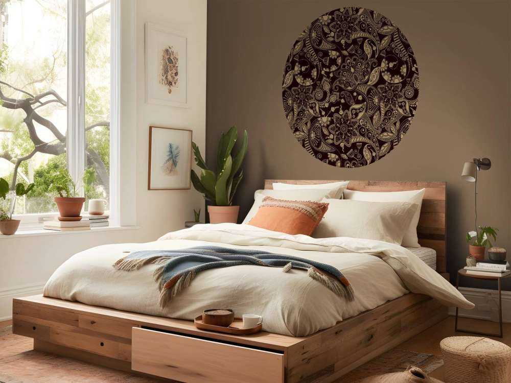 Golden flower patterns