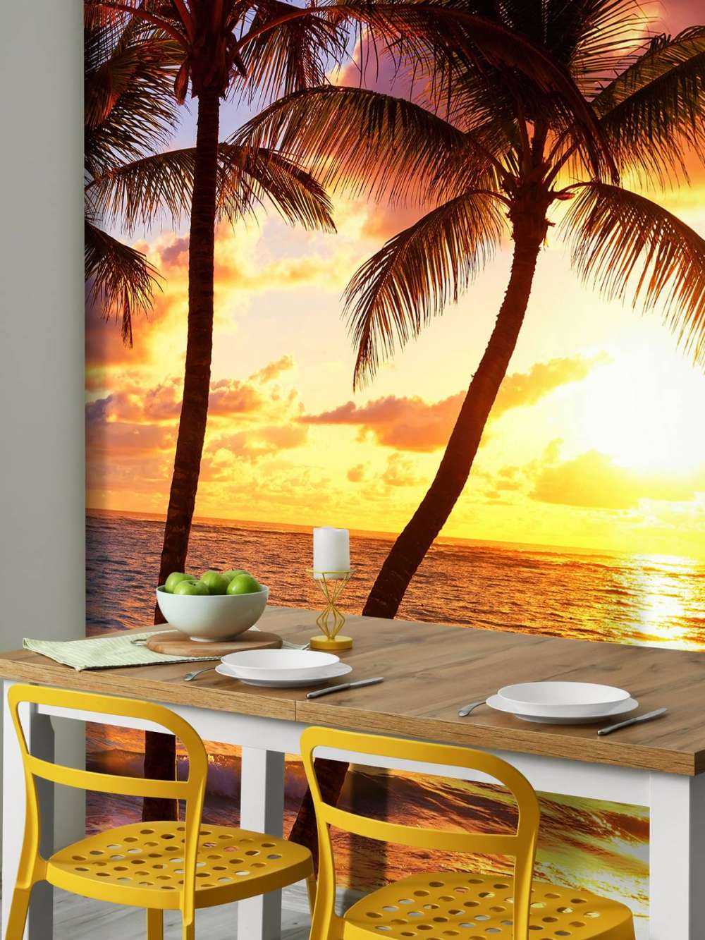 Colourful beach