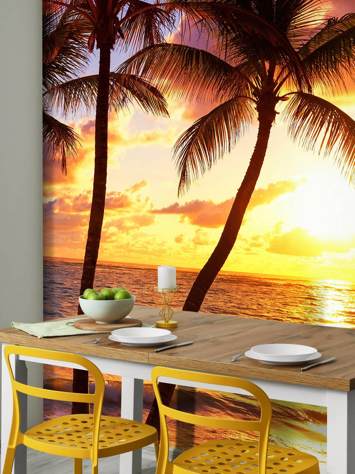 Colourful beach