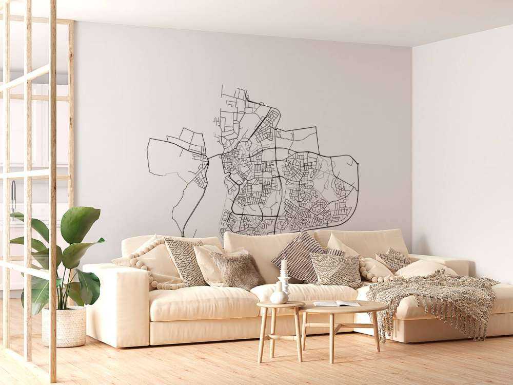 Map of Zutphen, white