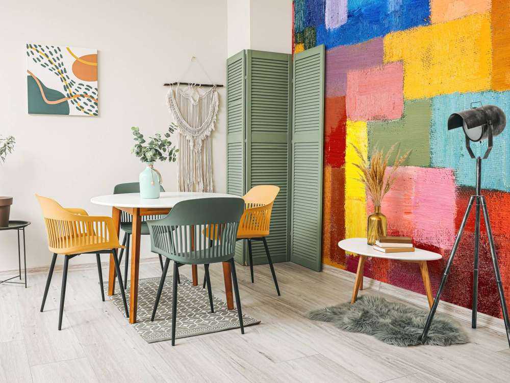 Colourful surface distribution