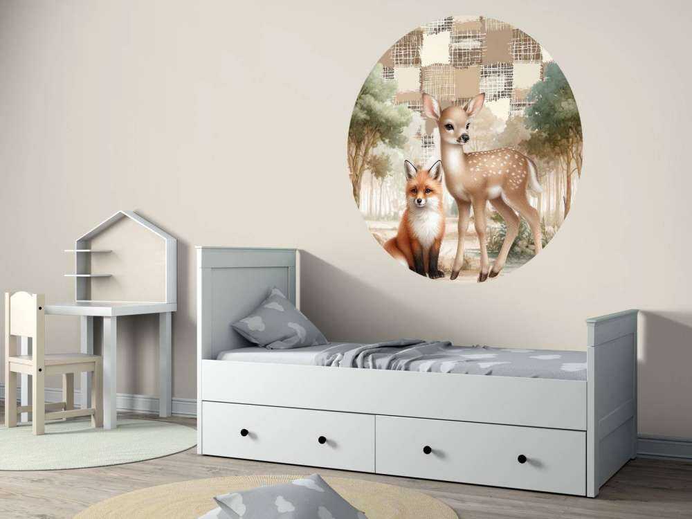 Wild animals in warm tones