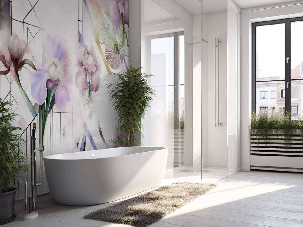 Watercolor Geometry Pink