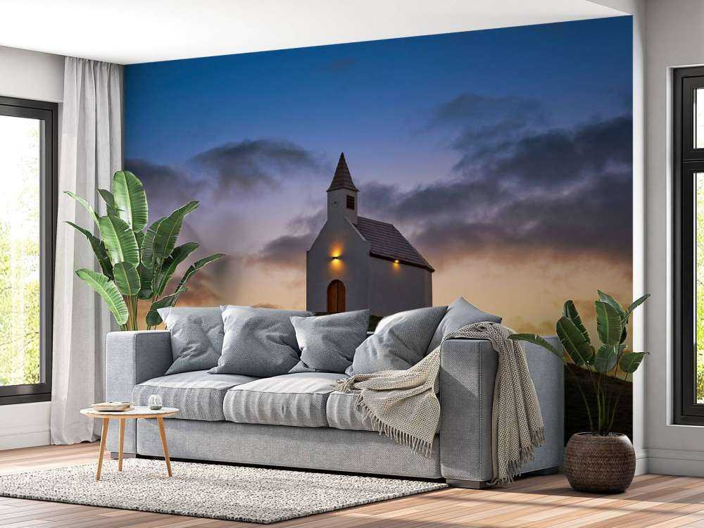 Kerkje bij zonsopgang