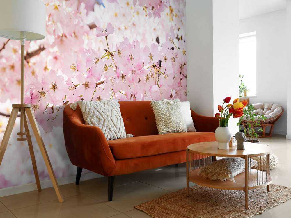 Dichtbegroeide bloesems