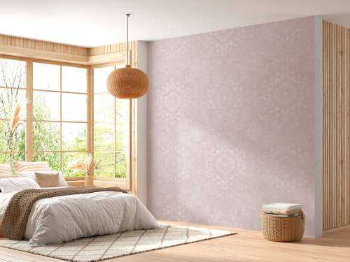 Boho Golden Mandala - blush pink