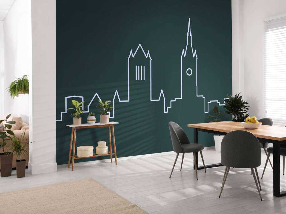 Eenvoudige skyline Gent