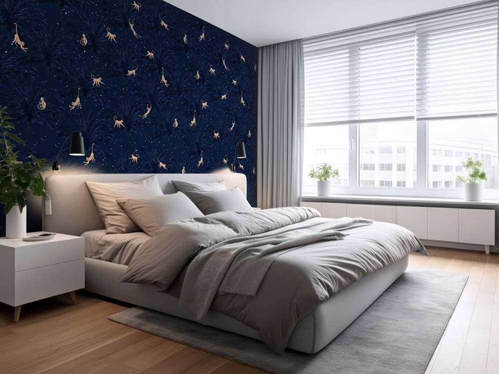 Tropical monkeys - blue