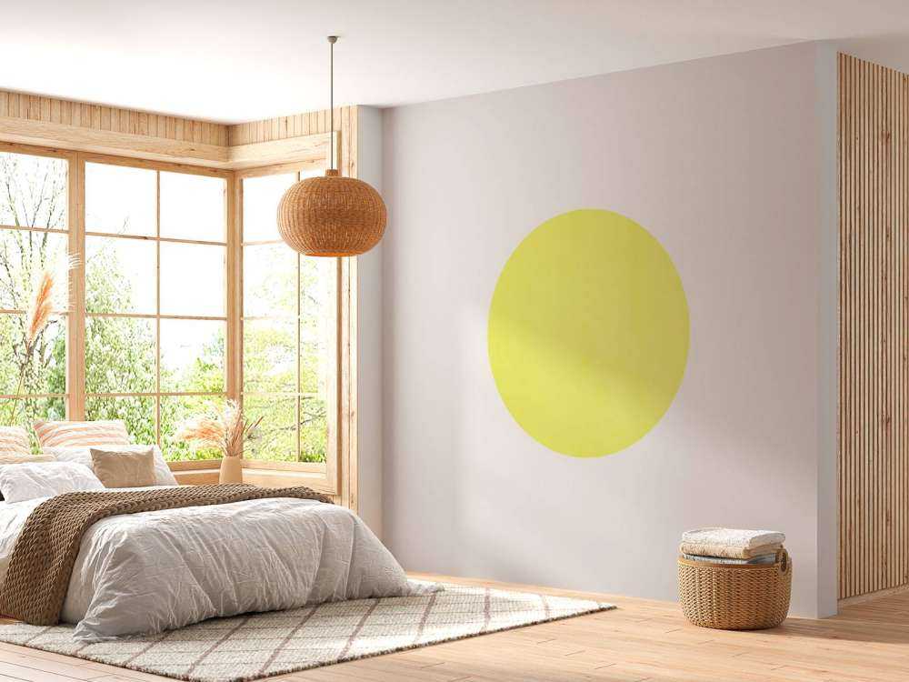 Lime yellow concrete