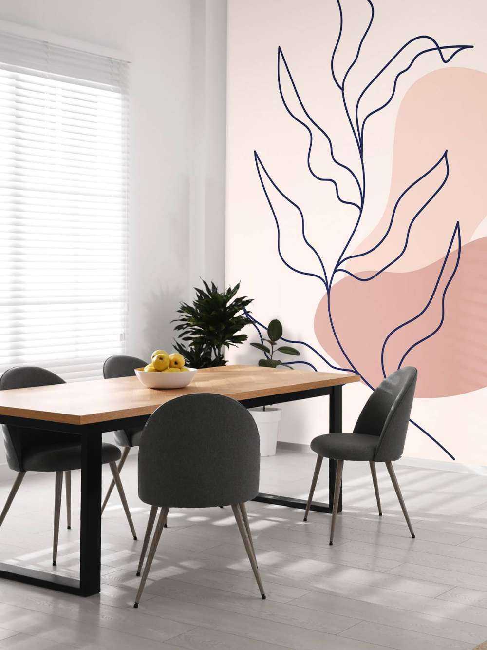 Abstracte plant en vormen