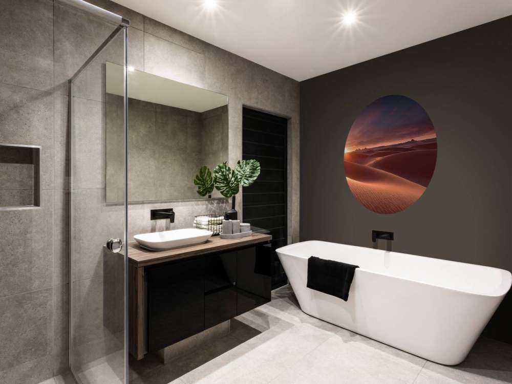 Zandduinen bij zonsondergang