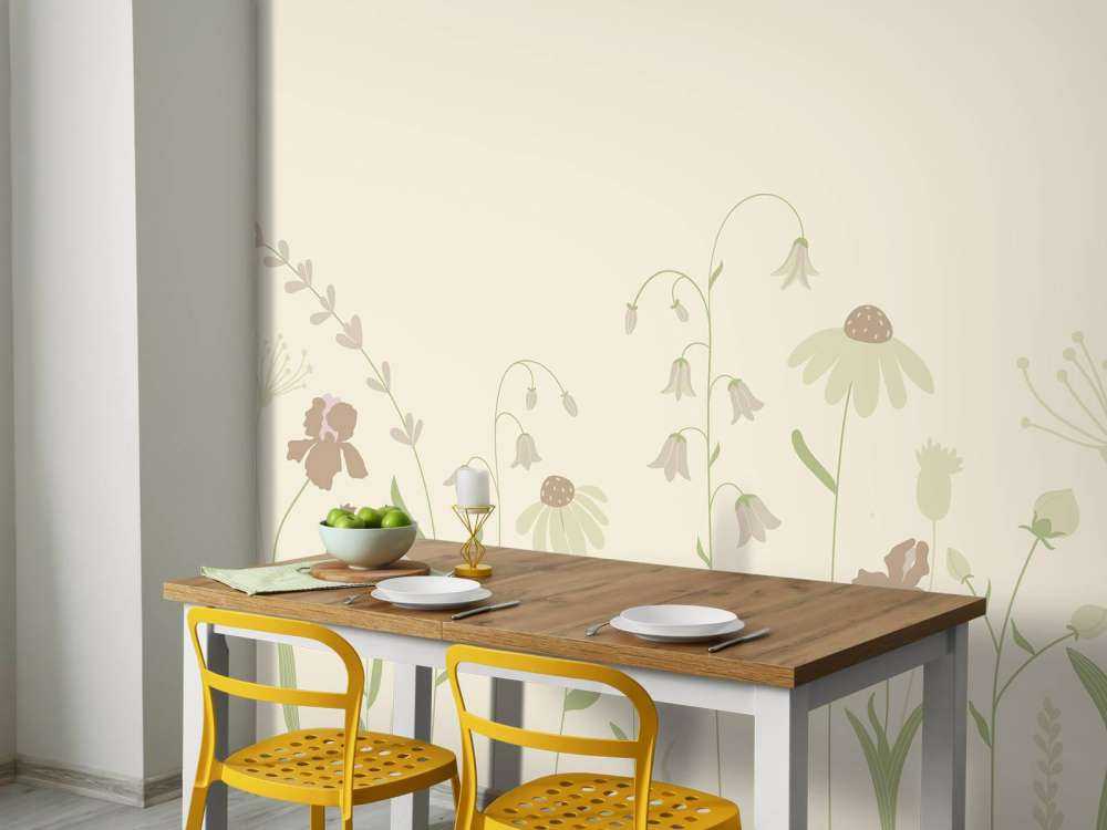 Flower field high sand with old pink