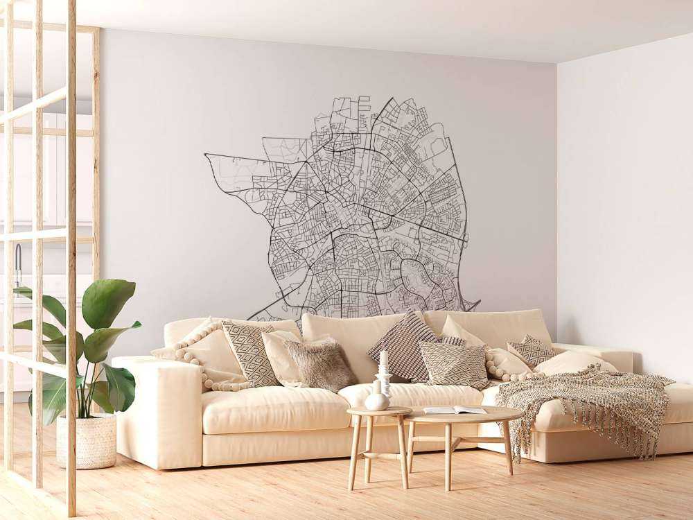 Map of Apeldoorn, white