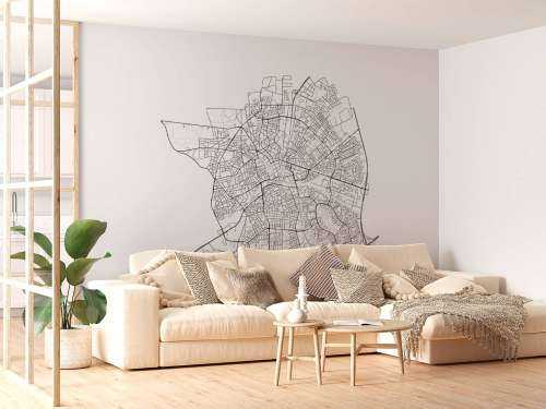 Map of Apeldoorn, white
