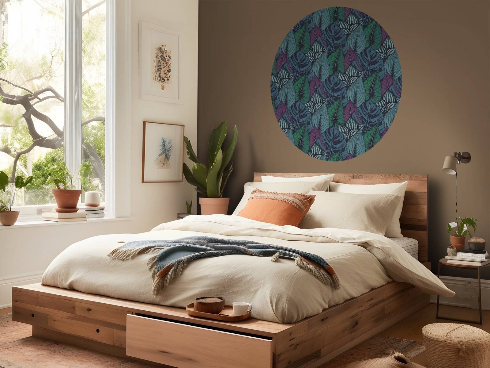 Tropical leaf pattern