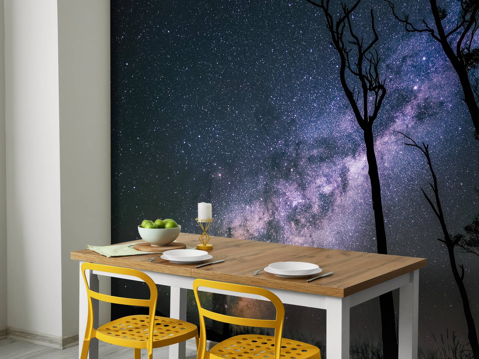 Stars between the trees