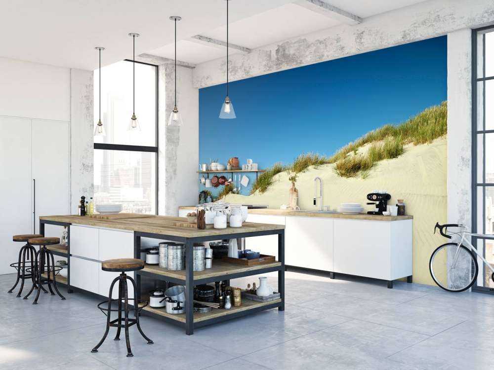 Duinen met blauwe lucht