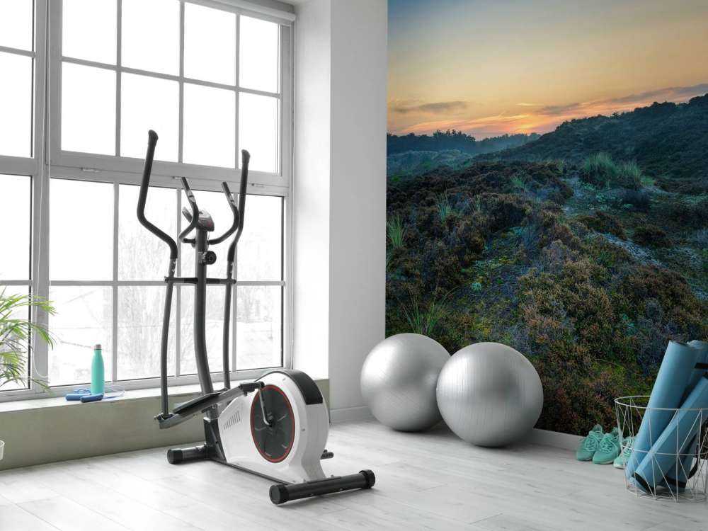 Heuvelachtig heidegebied