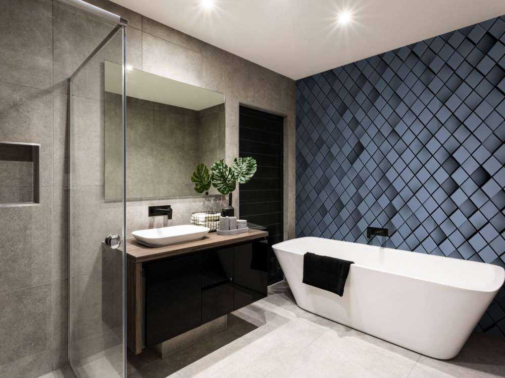 Blue 3D tiles