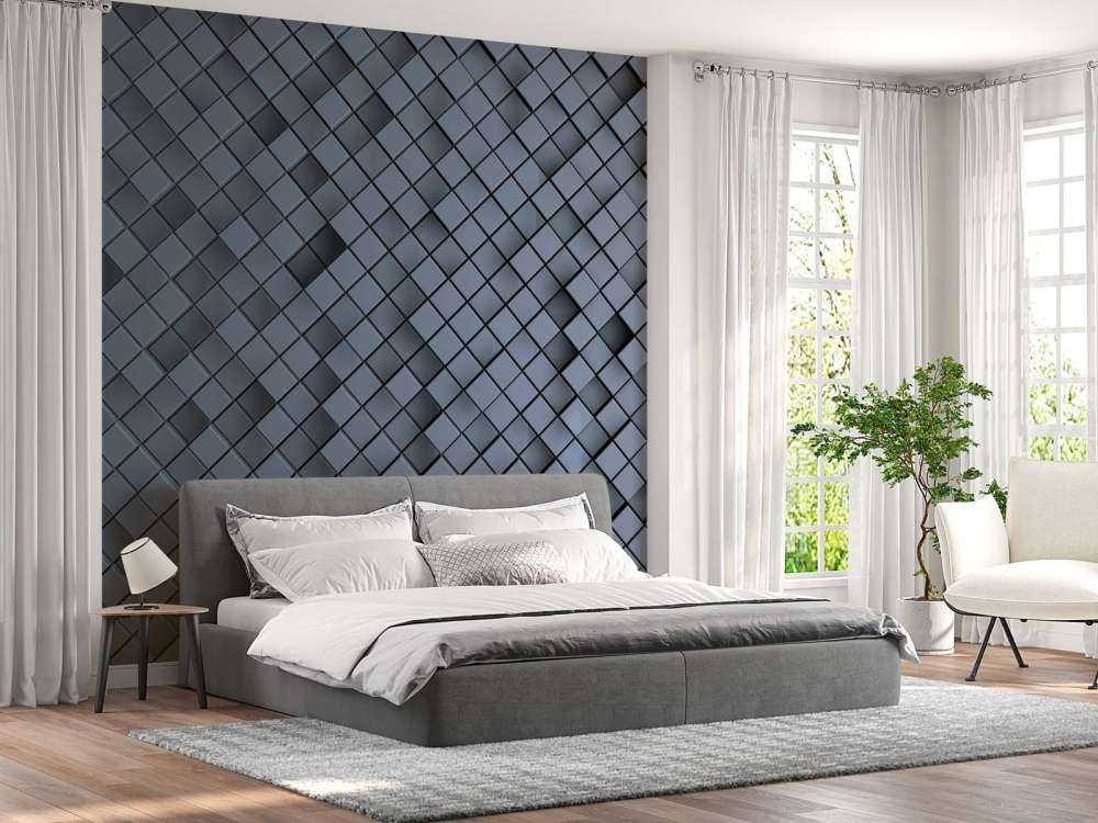 Blue 3D tiles