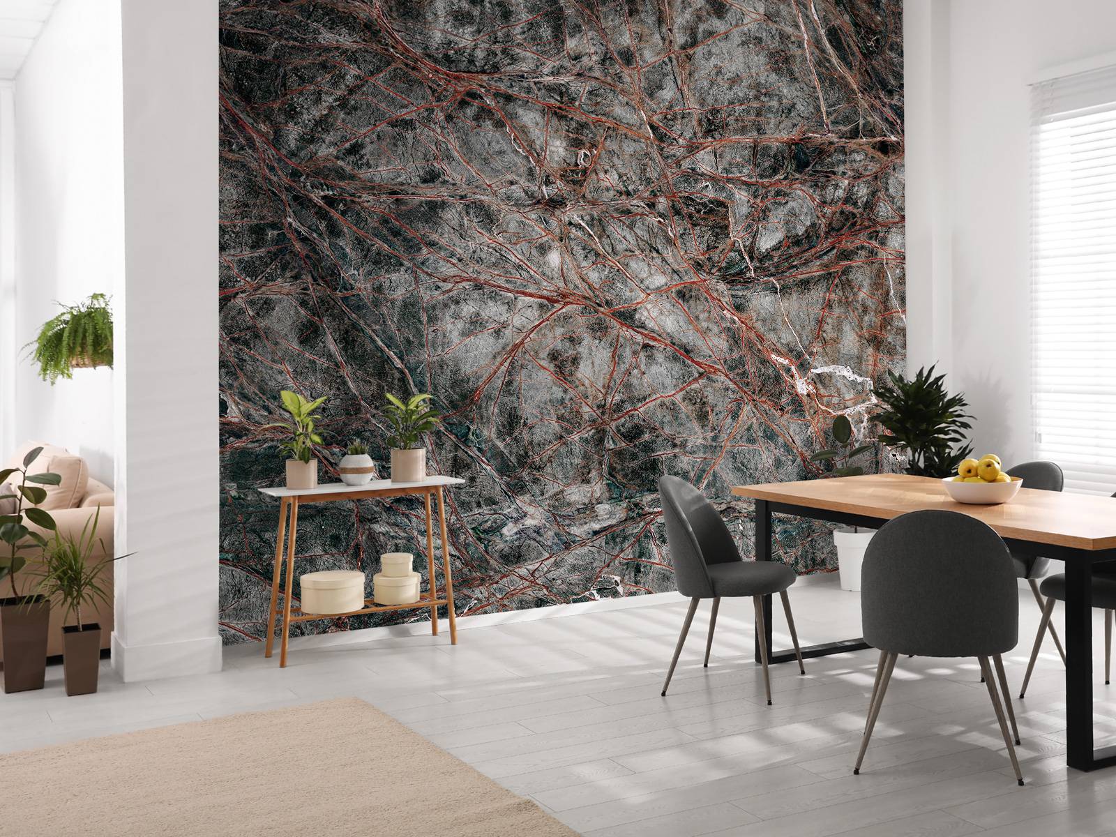 Grey marble with fine structure