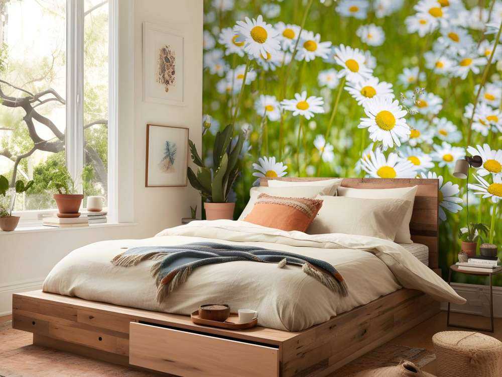 Daisies in a field