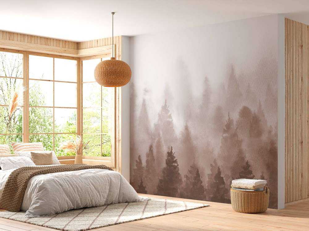 Forest made with watercolour