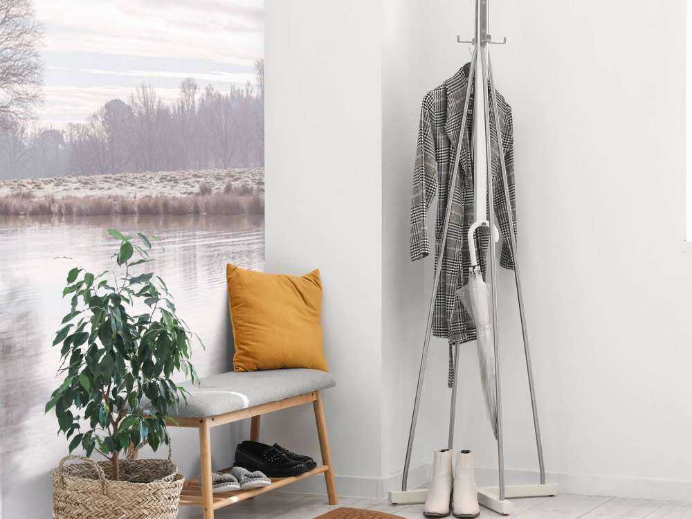 Abandoned winter landscape