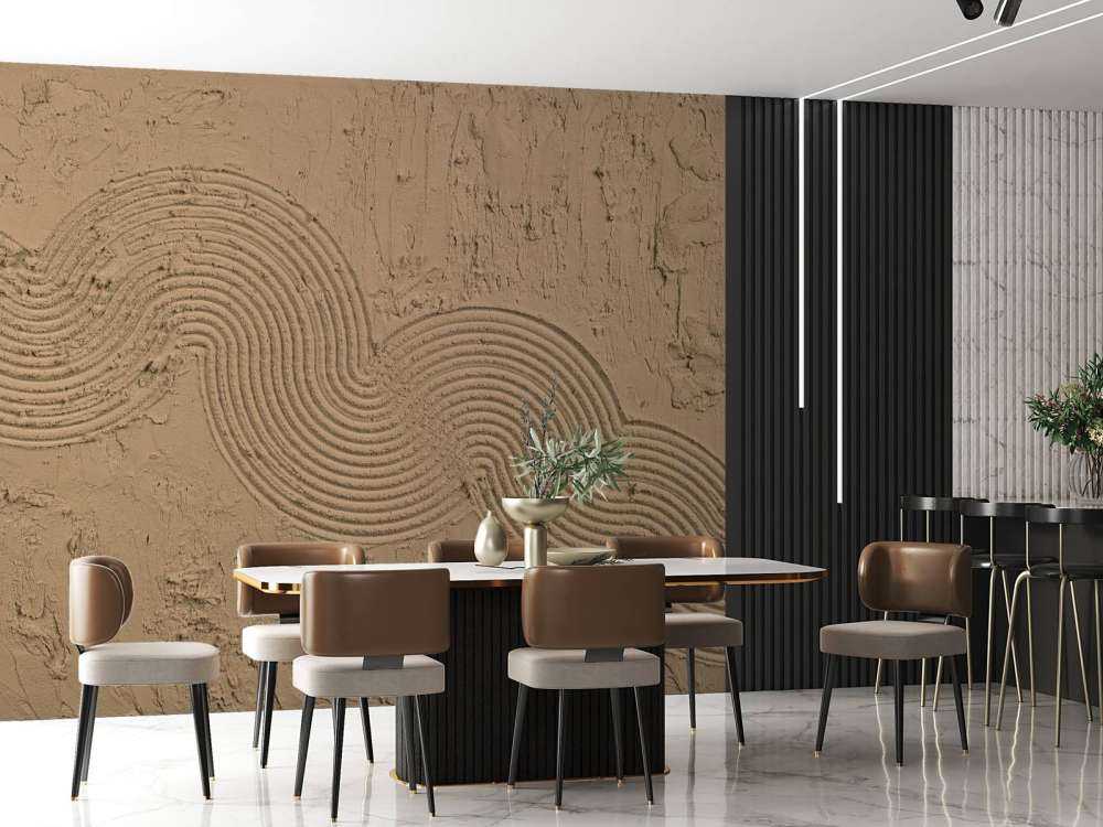 Zen Garden Texture in brown