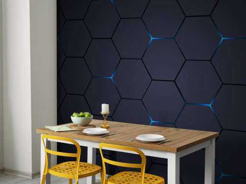 Dark grey hexagons