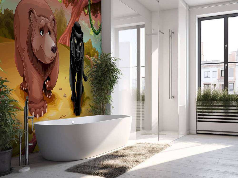 Friendly jungle animals