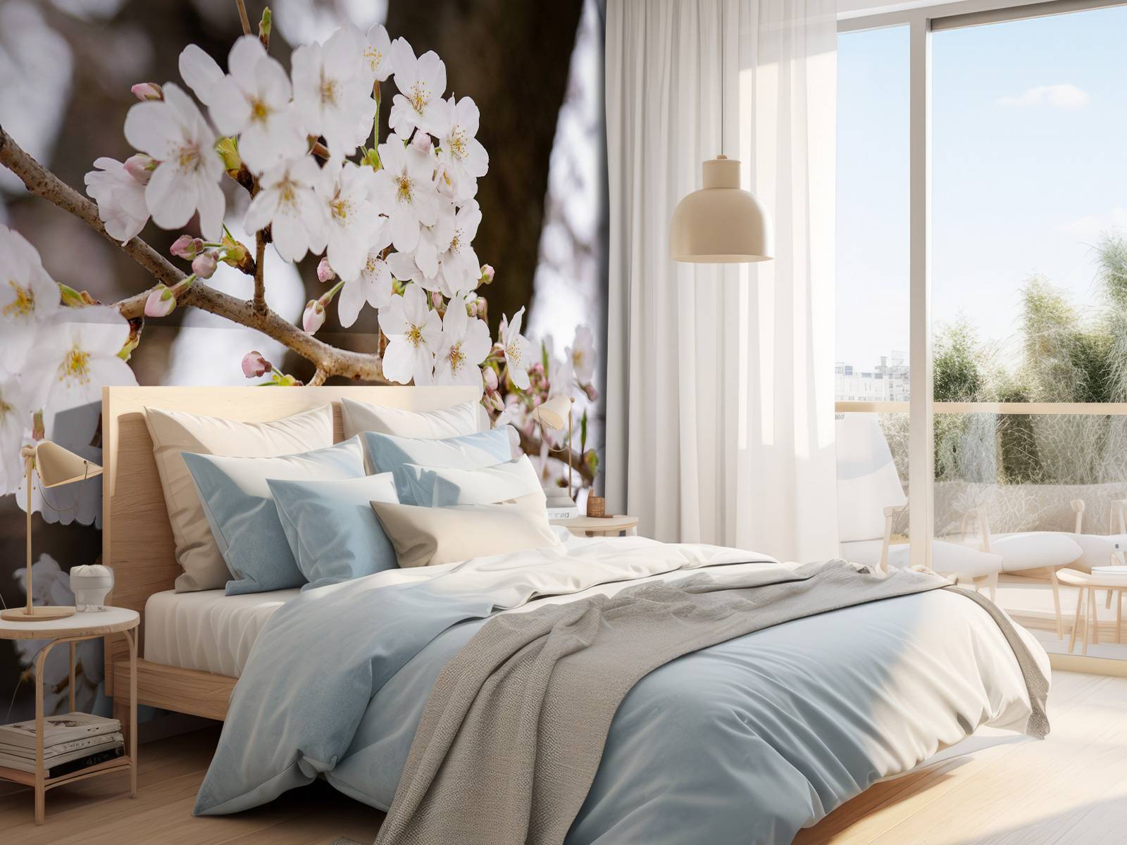 White blossoms