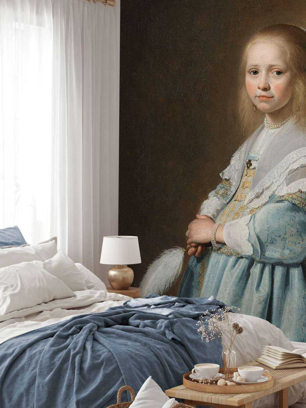 Portrait of a girl in blue