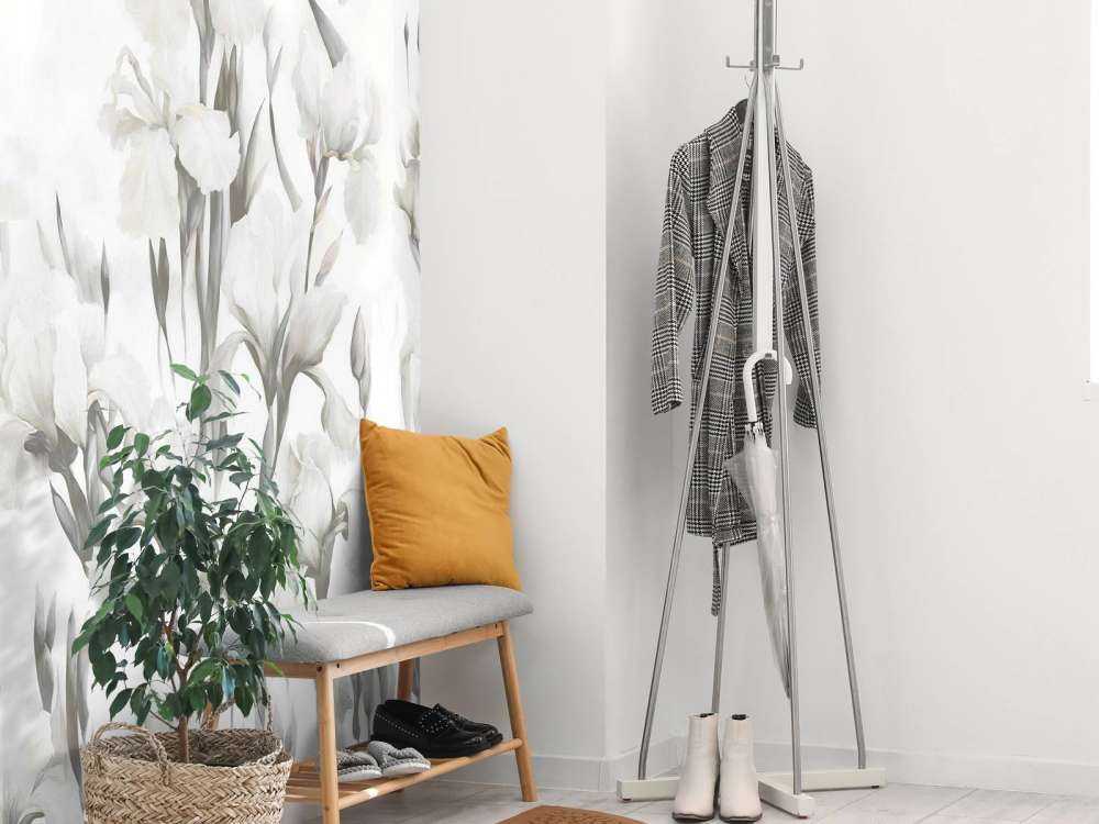 Irises Dance Seamless Warm Beige