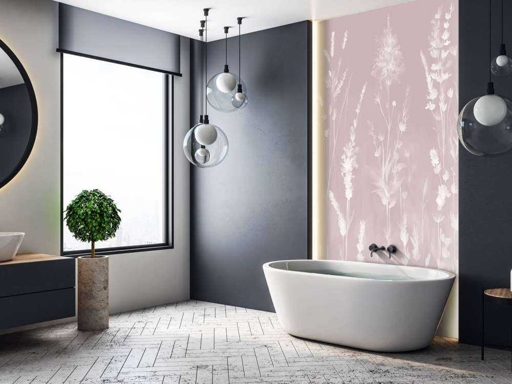 Lavender Glade Seamless Blush Pink