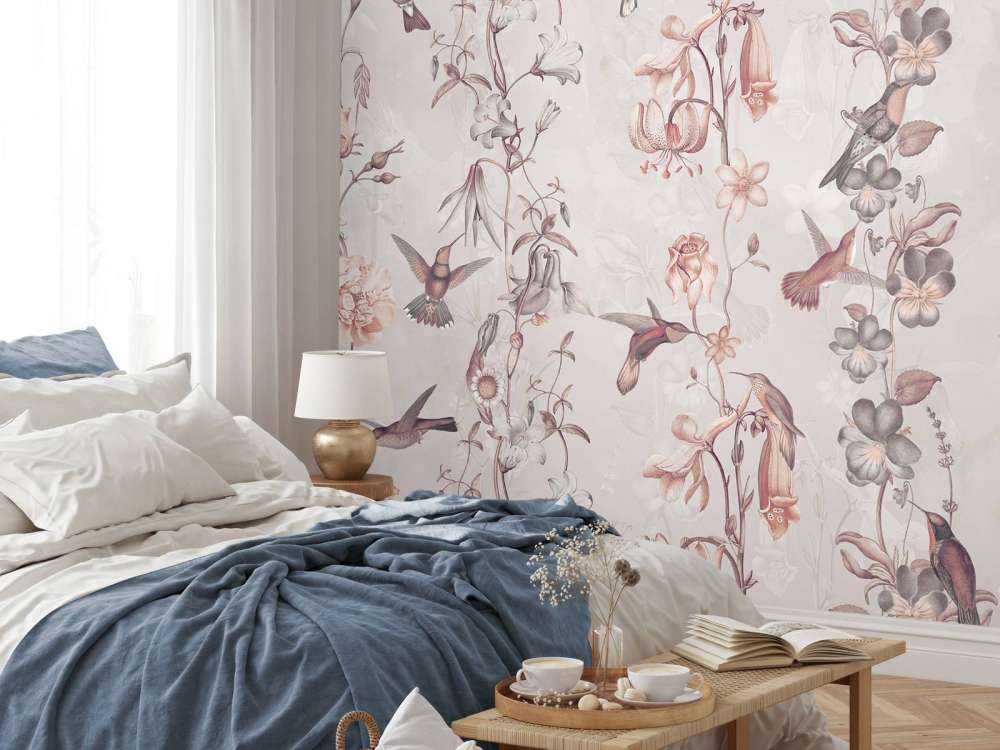 Weadow and Garden Flowers Old Pink