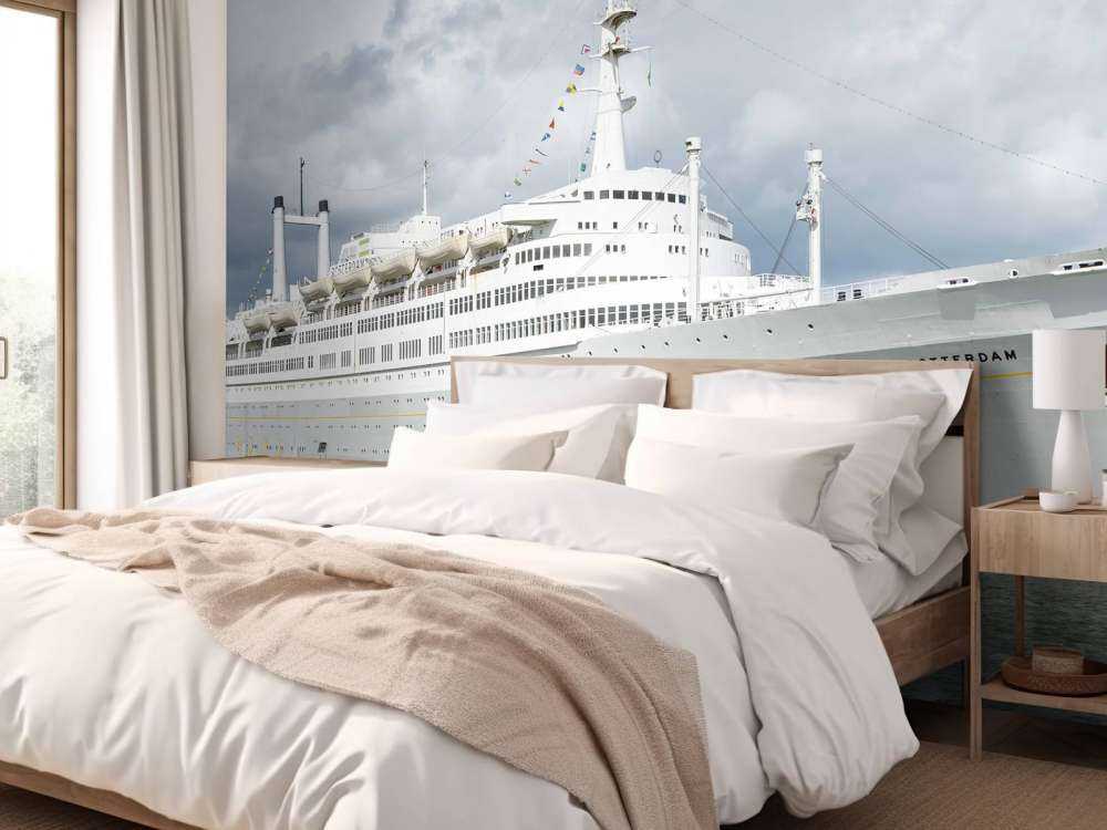 Stylish ocean giant in the harbor