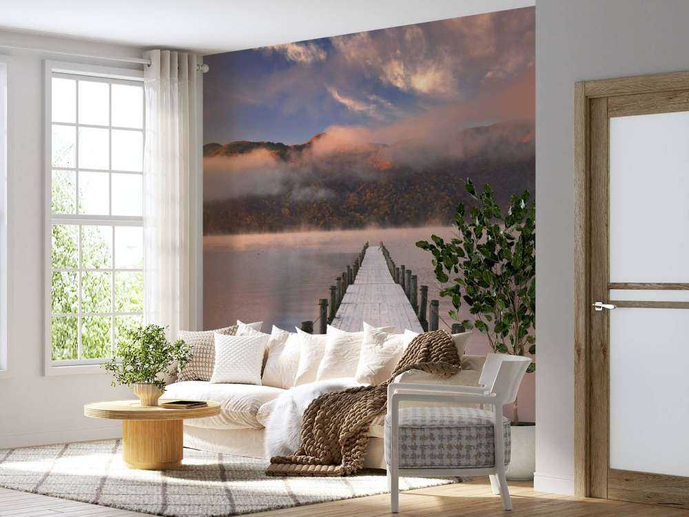 Scaffolding at sunrise