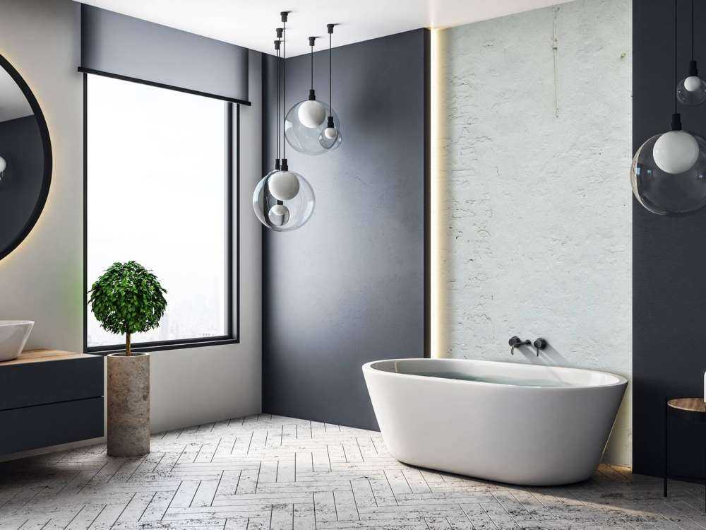 Wall with white stucco and beam